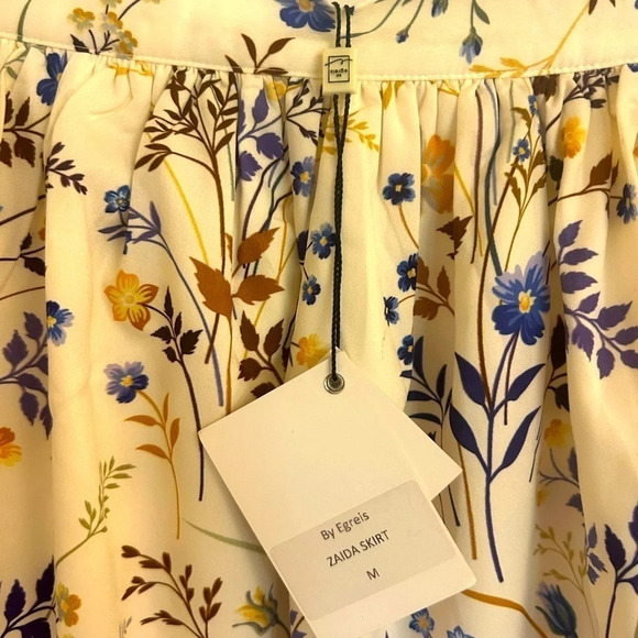 “By Egries” “Zadia” skirt shorter front longer bag size M NWT stunning boho - Picture 8 of 11